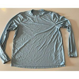 LL Bean Base Layer Shirt Mens Medium Blue